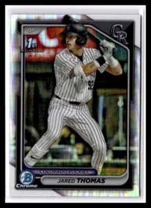 2024 Bowman Draft Chrome Refractor #BDC-11 Jared Thomas - Picture 1 of 2