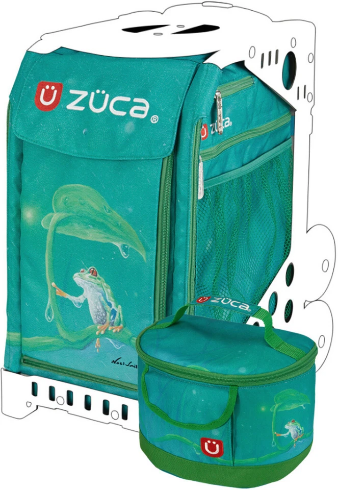 Bolsa deportiva Zuca Froggy Friend con lonchera a juego Foto 1 de 4