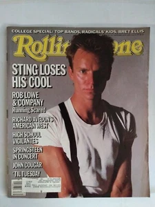Revista Rolling Stone Sting Rob Lowe Springsteen Cougar # 457 24 de septiembre de 1985 - Imagen 1 de 11