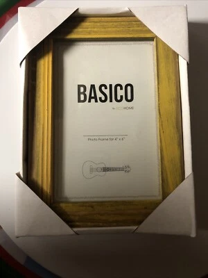 4x6 Rustic Wood Picture Frame with Real Bark，Solid Wood High Definition Glass - Image 1 of 4