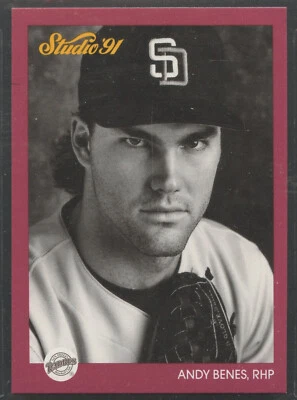 1991 Leaf Studio #242 Andy Benes  San Diego Padres - Image 1 of 2