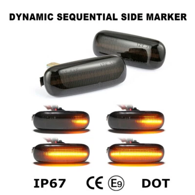 Sequential LED Side Marker Blinker Signal Light For Audi A3 S3 8P A4 A6 S4 TT 8J - Image 1 of 4
