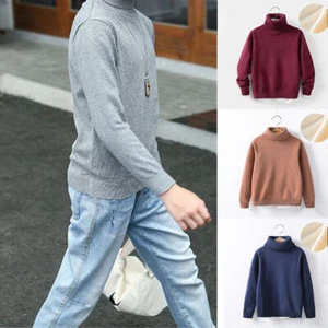 1 X Knitted Sweater Soft Clothing Autumn Winter Turtleneck Children's Clothing - Picture 1 of 20