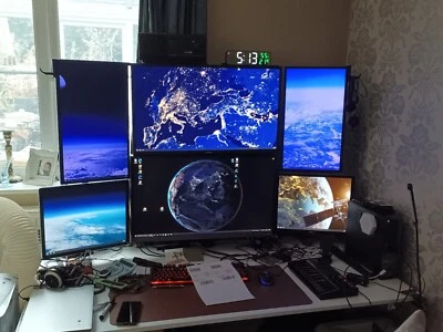 Duronic dual monitor stand vertical  DM35V2X1 (excellent condition)   - Image 1 of 2