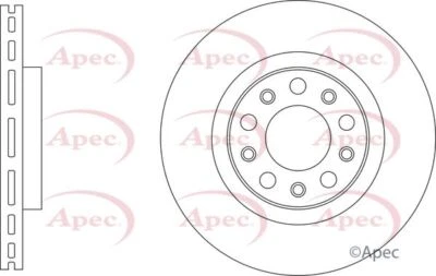 Brake Disc APEC DSK4043 Fits Bentley Continental Continental Flying Spur Flying — 第 1/3 张图片