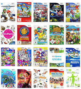 Nintendo Wii  | Große Spiele Auswahl | Mario Sonic Yoshi Party Sport Super Bros 