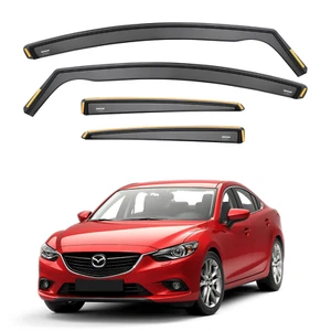 ISPEED Wind Deflectors for MAZDA 6 MK3 Saloon 2013-2024 4-Door 4pc Set Visors - Picture 1 of 9