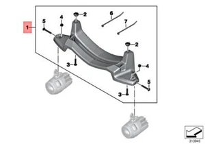 Genuine BMW K50 K51 Set Holder Led Additional Headlight OEM 77518529215 - Picture 1 of 1