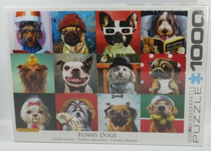 Eurographics Puzzle Lustige Hunde 1000 Teile, Selfies, Brille, Hüte NEU - Bild 1 von 4