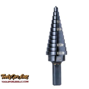 Klein Tools KTSB14 Step Drill Bit #14 - Double-Fluted 3/16" - 7/8" - Picture 1 of 3