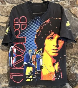 THE DOORS 1992 Band T Shirt Large Jim Morrison Single Stitch AOP Print Vintage - Picture 1 of 17