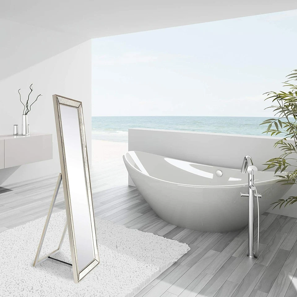 Tall Freestanding Mirror For Bedroom Bathroom Modern Chic Floor Standing Leaning - Image 1 of 4
