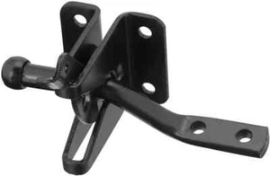 LOT OF 5 National Automatic Self Locking Gate Latch N184-861 NEW Black Coated - Picture 1 of 3