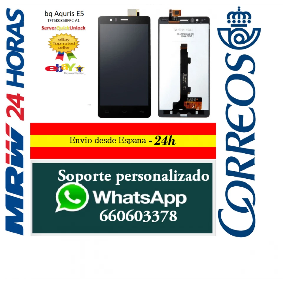 Pantalla Completa para Huawei P8 Lite - Negro