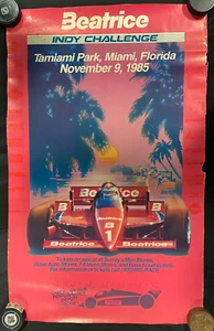1985 Beatrice Indy Challenge 23x37 Promo Rennwagen Poster NH PB36 - Bild 1 von 3