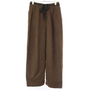 ANN DEMEULEMEESTER 20AW RIMSKY FOREST LEG TROUSER PANTS BROWN S Men's Used - Picture 1 of 4