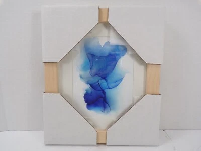 Pottery Barn Lagoon Framed Print 11x 13" Small Natural Blue #8980 - Image 1 of 4