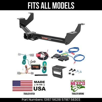 Enganche de remolque Ford Transit Connect 14-23 + cableado de 5 pines para todos los modelos Curt Foto 1 de 4