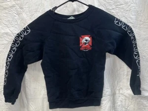 Vintage 1983 Tony Hawk Powell & Peralta Discus Athletic Black Sweatshirt Youth S - Picture 1 of 10