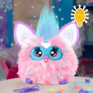 Furby Pink Cotton Candy Interactive Toy Kids Pet Gift Electronic Talking Plush - Picture 1 of 5