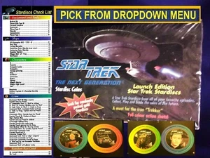 1994 Star Trek the Next Generation Stardiscs Pogs/milk caps U-Pick-1 Unpunched - Picture 1 of 54