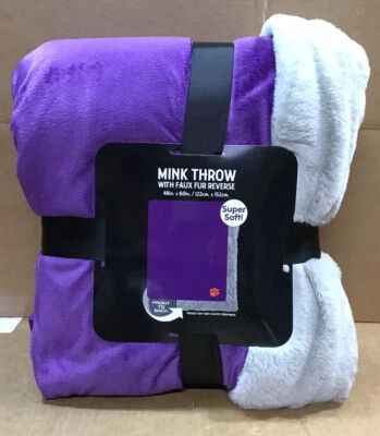 Clemson Tigers University Northwest NCAA Mink Throw Blanket Faux Fur 48x60 Inch - Image 1 of 4