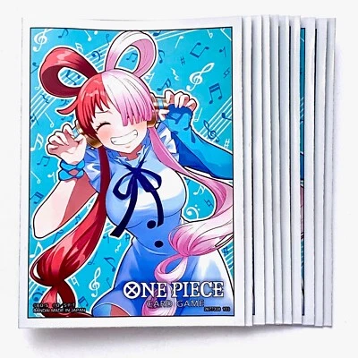 BANDAÏ NAMCO 10 protège-cartes Uta | Official V3 | One Piece Card Game Sleeves (2023)