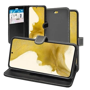 Für Samsung Galaxy S22 Handy Hülle Wallet Flip PU Leder Ständer Kartenhalter Cover - Bild 1 von 36