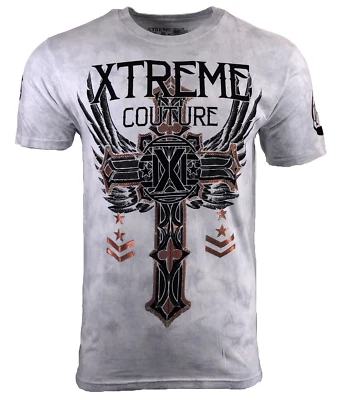 Camiseta para hombre XTREME COUTURE by AFFLICTION FE Y CONFIANZA motociclista S-4XL Foto 1 de 4