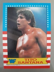 1987 Topps WWF Tito Santana #6 Wrestling Stars ¡Leer! - Imagen 1 de 2