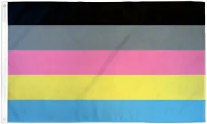 "POLYGENDER" Flagge 3x5 ft Polyester Banner Schild Regenbogen Stolz LGBTQ+ - Bild 1 von 5