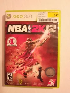 Original Microsoft Xbox 360 Game Tested/Works HTF Case Disc NBA 2K12 Basketball - Picture 1 of 3