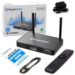 SuperBox S6 Pro TV Box Media Player With UPDATED Voice Command & Timeshift NEW - Picture 1 of 8
