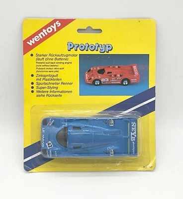 WENCO Wentoys die cast Modell Auto ,,Prototyp,, blau mit Rückzugmotor Neu in OVP - Bild 1 von 2