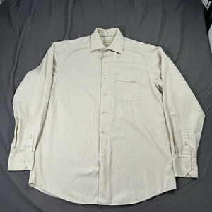 Tommy Bahama 100% Cotton Long Sleeve Button-Up Pocket Shirt striped 15.5 - Picture 1 of 9