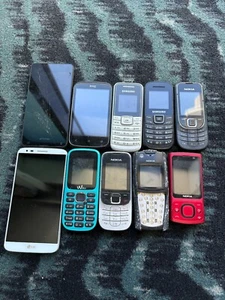 Job Lot 190 - 10x Untested Mixed Models Faulty Mobile Phones Spares Repairs - Photo 1/2