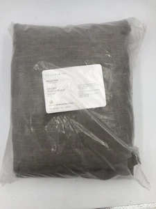 Pottery Barn Emery Pinch Pleat Cotton Lined Curtain Drape Flagstone 96" $229 - Picture 1 of 5