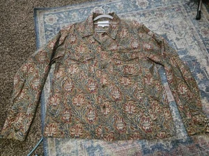 Corridor Paisley Military Overshirt Size Large - Picture 1 of 3
