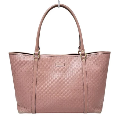 Auth GUCCI Micro Guccissima 449647 Light Pink Leather - Tote Bag - Image 1 of 4