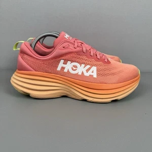 Hoka One One Bondi 8 Sneaker Schuhe Damen 10 B Coral Papaya 1127952 CPPY - Bild 1 von 12