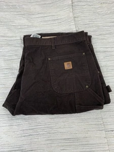 Carhartt Loose OG Fit Washed Duck Double-Front Work Dungaree Men's size 46 x 30 - Picture 1 of 16