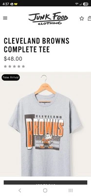 Camiseta para hombre Cleveland Browns NFL talla pequeña venta al por menor $48 Foto 1 de 4