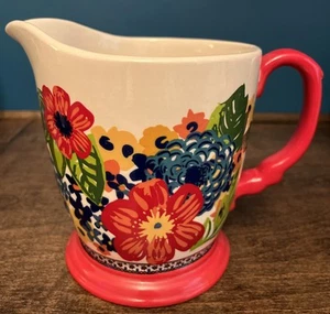 Pioneer Woman Large Ceramic Measuring Cup Dazzling Dahlias 4 Cups 1 Quart ~ NWT - Picture 1 of 5