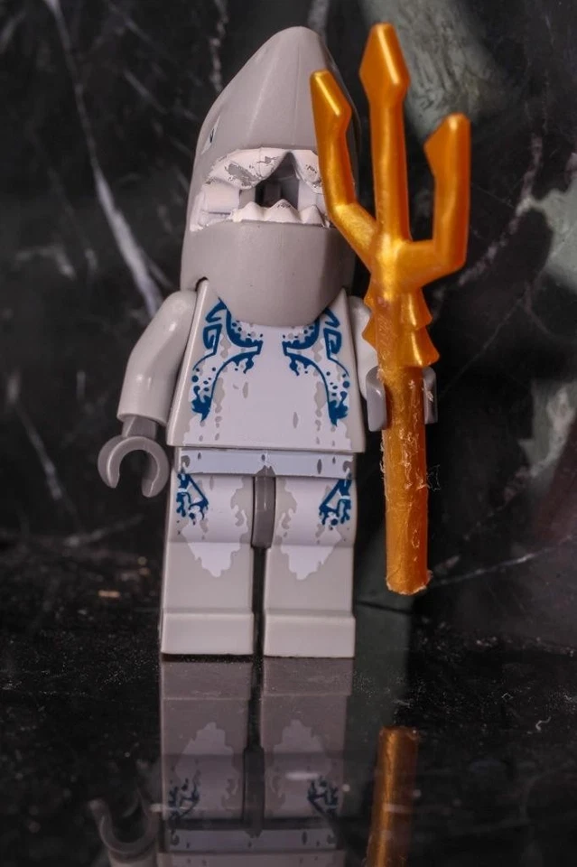 Lego Minifigure- Shark Warrior 8078 8060 8057 Atlantis Trident - Image 1 of 1