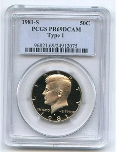 1981 - S Kennedy 50C PCGS - PROOF 69 - Deep Cameo Finish  - Bild 1 von 2