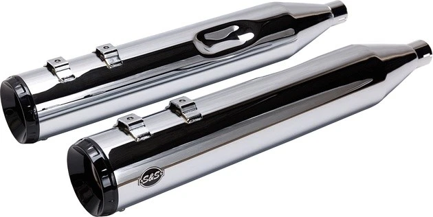 Silenciadores S&S GNX Slip-On cromados 550-1079 Harley FL Touring 1995-2016 Foto 1 de 1