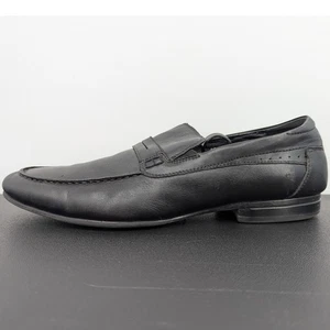 Mocasines de cuero negros Carlo Pazolini talla 45 (US 11.5) zapatos de vestir clásicos para hombre” - Imagen 1 de 11
