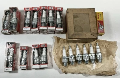Vintage Champion Spark Plug Lot,NOS N12YC,N12Y,H-8,Bosch etc.. NICE! - Image 1 of 4