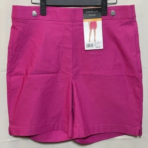 New! Rafaella Stretch Shorts, Functional Pockets, Cosmo Pink, Size 12 - Picture 1 of 4