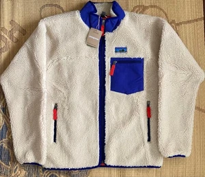 Patagonia Men's Classic RetroX Jacket M Dark Natural Fleece Windproof Used - Picture 1 of 11